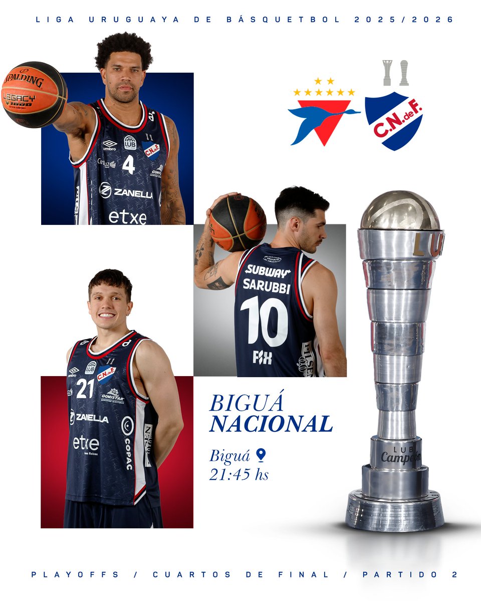¡Hoy #JuegaNacional - 𝗣𝗹𝗮𝘆𝗢𝗳𝗳𝘀!⚔️

🆚 Biguá
📍 Biguá
🕛 21:45hs
🎟 TickAntel