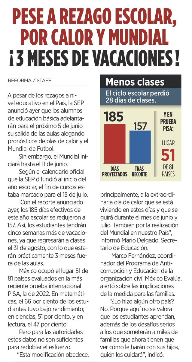 JTrianaT's tweet photo. Si el holgazán José Ramón López Beltrán lleva 45 años de vacaciones, no pasa nada si el país entero se toma tres meses.

Ni el calor ni el Mundial son pretexto.

La vorágine de mediocridad y estulticia del obradorato en sus dos pisos la va a pagar México durante generaciones. https://t.co/Addw2GZq1M