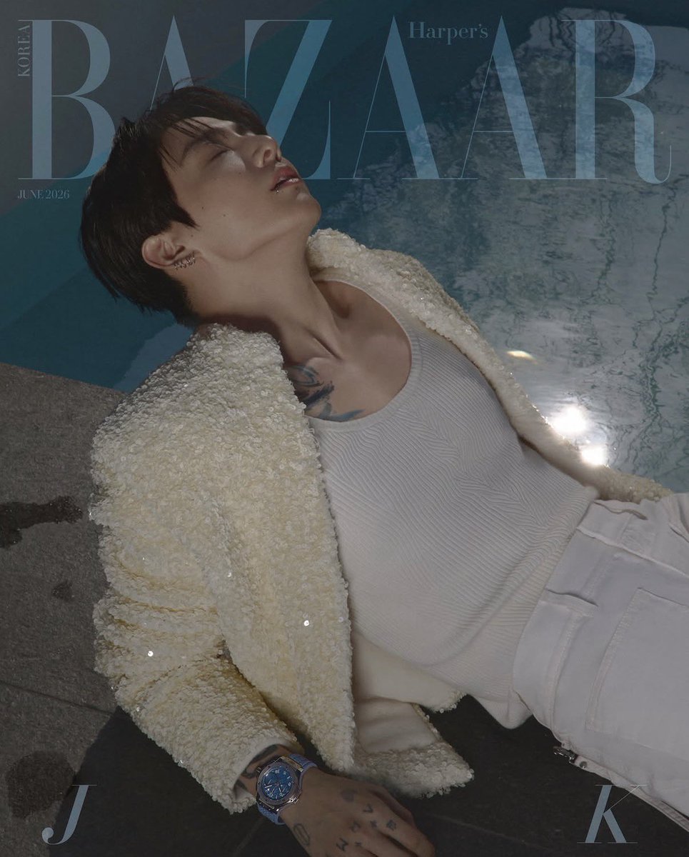 Jungkook stuns for Harper's Bazaar Korea June 2026 issue.