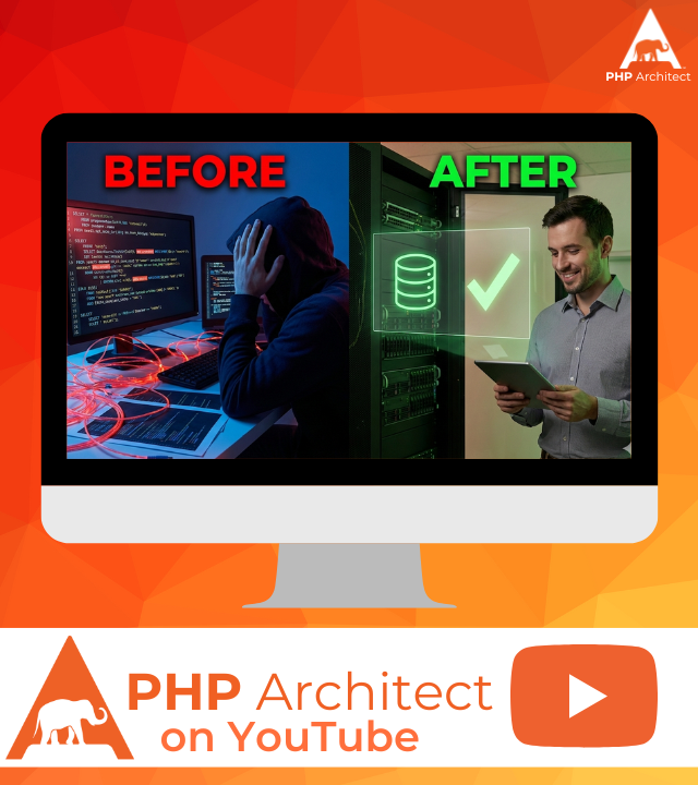 scottkeckwarren's tweet photo. Most #PHPC #developers write the same complex JOIN in five different places instead of putting it in a #databaseView once.

Database views are virtual tables built from #SQL. For more information, see my post on #phparch:

https://t.co/7OvyjXU6xE

#PHP #PHPDev #WebDev #BackendDev https://t.co/361enDrAsy