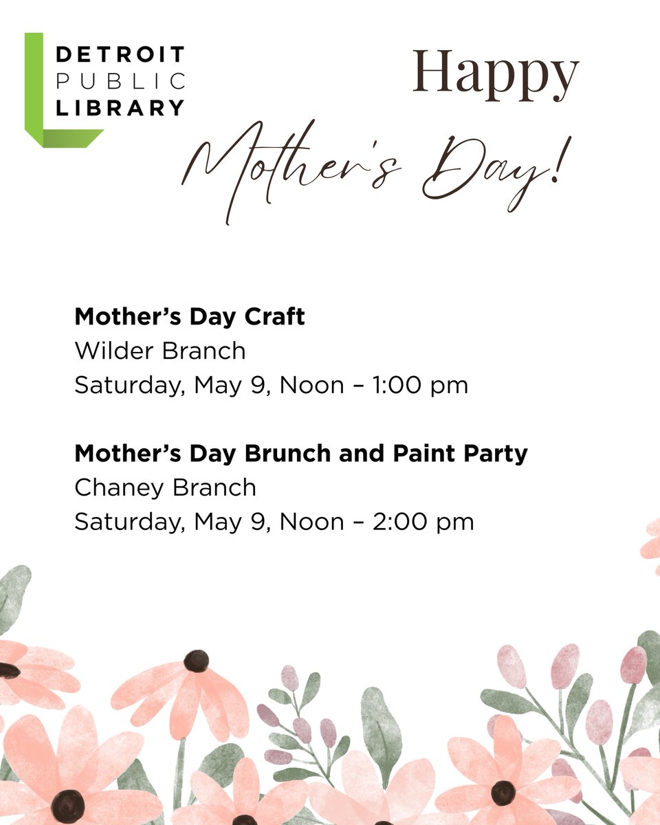 Detroit Library tweet media