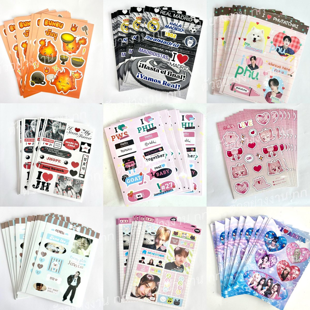 nnstore รับทำของแจก สติ๊กเกอร์ไดคัท โปสการ์ด 🍒 tweet media