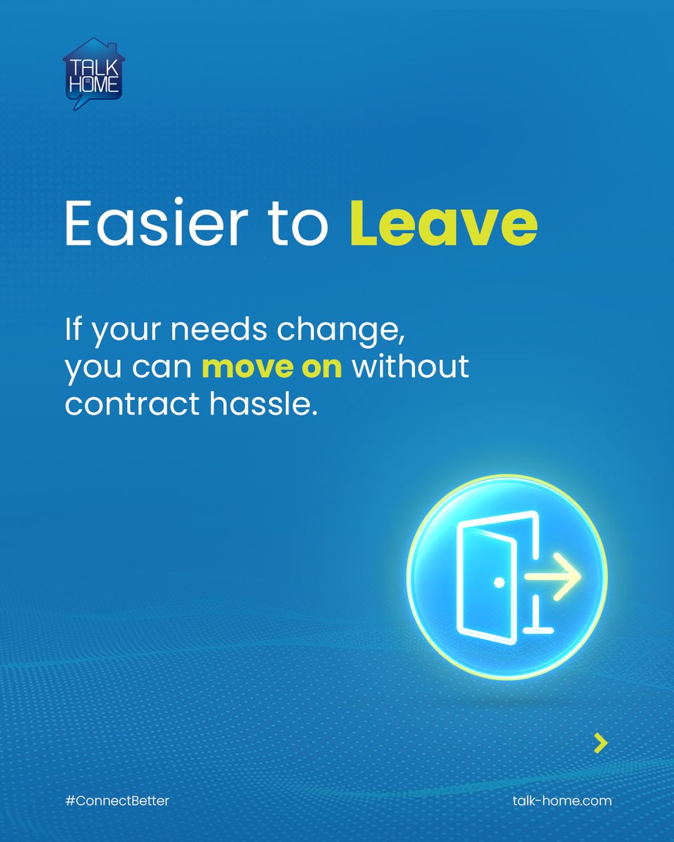 TalkHomeUK's tweet photo. With Talk Home Mobile SIM-only plans, you’re not locked into a long-term deal. Choose what suits you now, and switch or stop when your needs change.

#TalkHome #ConnectBetter #NoContract #SIMOnly https://t.co/6a5v7AEV43