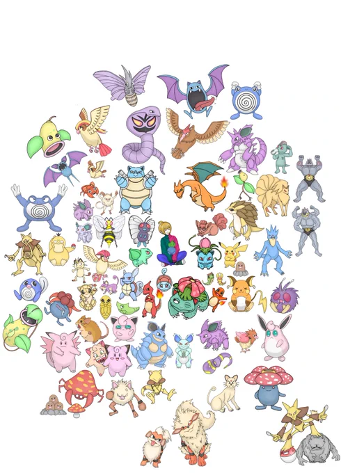 祝ポケモン30周年!! カントーポケモンを1日1匹描けたらなと。 図鑑No.0071 ウツボット #ポケモン30周年 #ポケモン #イラスト