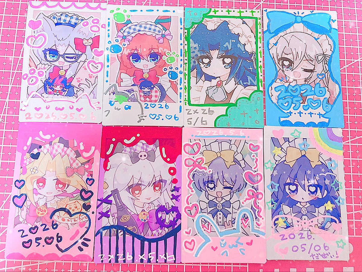 12p小冊子・イラストカード2枚 霧*❌様 mememe ロックンロール