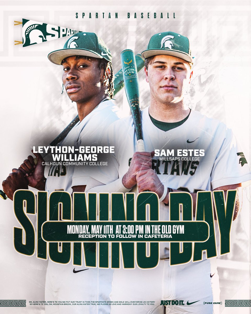 MB_Baseball's tweet photo. ✍🏻Spring Signing day!⚾️

Join us as we celebrate our Class of 2026 signees on Monday May 11th. 

Congratulations to these student-athletes on taking the next step in their baseball &amp; academic journeys:

💥 Sam Estes-Millsaps College

💥 Leython-George Williams-Calhoun CC https://t.co/8Gi1oAFDI3