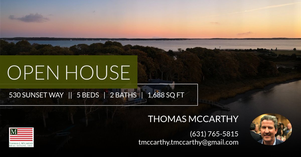 McCarthyRE's tweet photo. Open House TOMORROW 12-2pm with Don! 530 Sunset Way, Southold. Link in bio for more information. https://t.co/qWH9Ll59iy https://t.co/YIX2XqKtNe