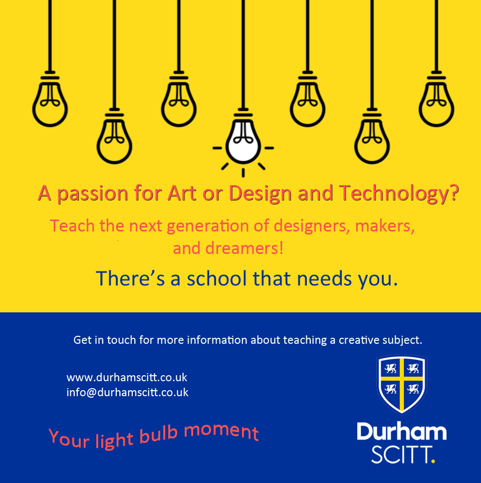 DurhamSCITT's tweet photo. Are you creative? Get in touch and find out more about how to harness your creativity in the classroom.

https://t.co/RgUxWQgN1R
info@durhamscitt.co.uk https://t.co/HRXYjqLkKM