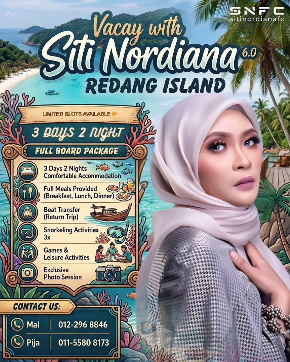 LIMITED SLOTS AVAILABLE 🔥

Disebabkan sambutan yang sangat menggalakkan daripada semua @sitinordianafc , tempahan kini dilanjutkan sehingga 26 Mei ✨