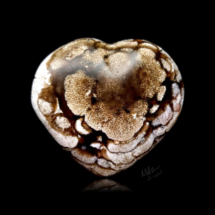 buzzwaxx's tweet photo. Art of the Day! "Ocean Jasper Heart by MSs". Buy at: https://t.co/S7WALnu48s https://t.co/Px8qFB89sr