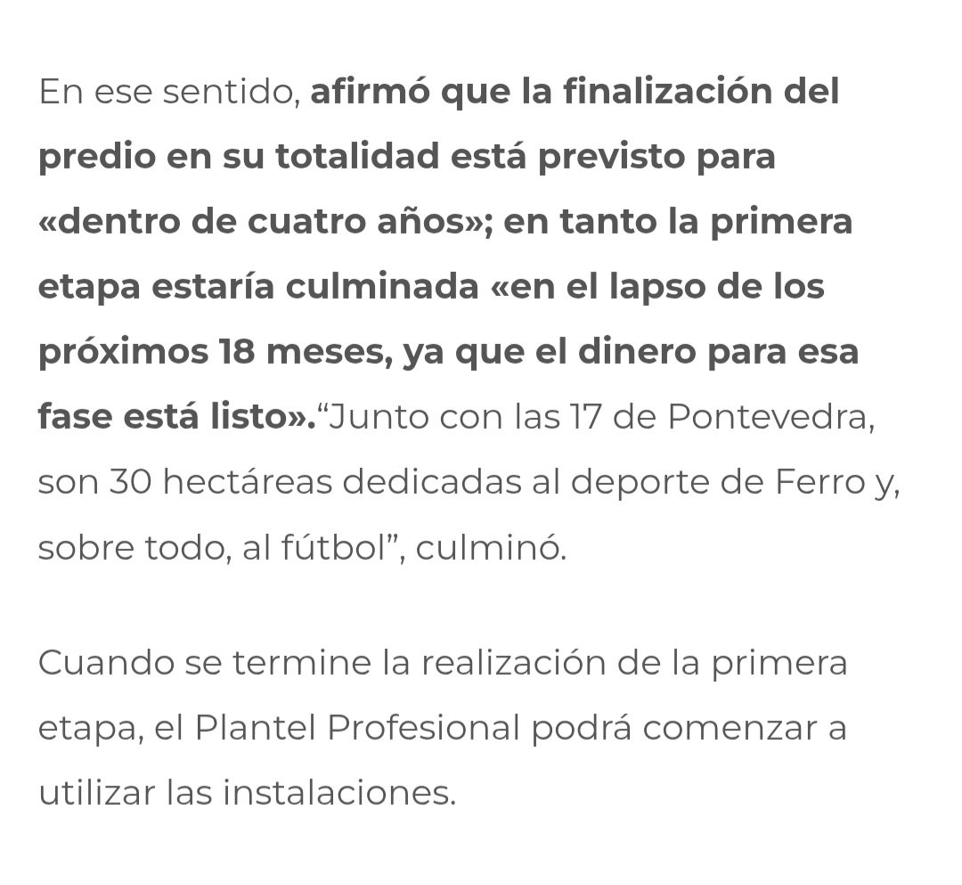 #Ferro recuerden este otro HIT de nuestra Comisión Directiva, septiembre 2023 donde estará esa plata que estaba crocante para empezar el proyecto.

Les dejo el link  
ferrocarriloeste.org.ar/institucional/…