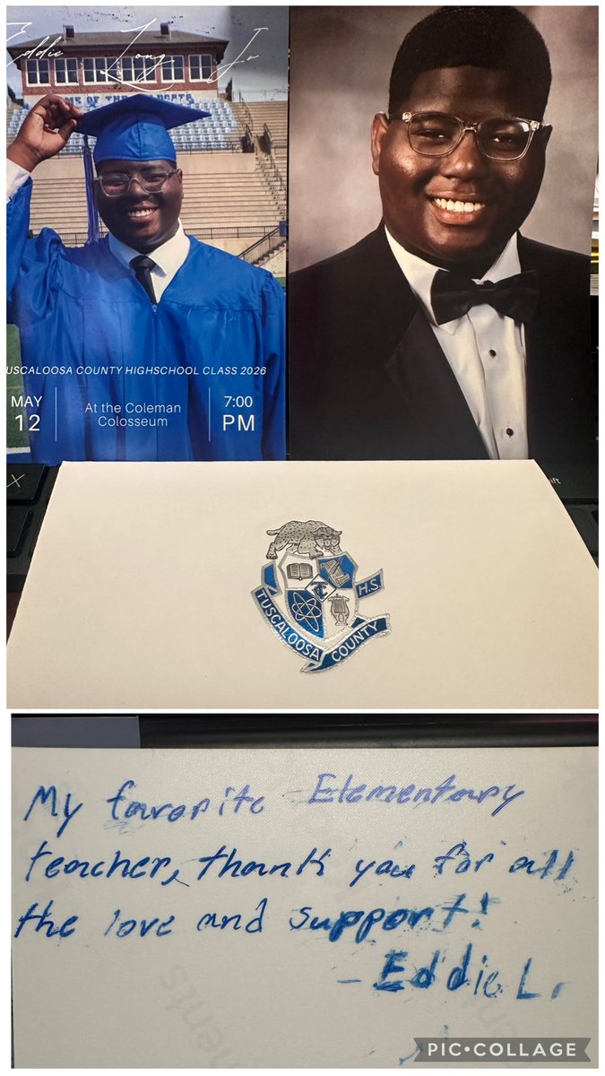 MrsAndersonTCS's tweet photo. My 1st class at @oakdaleelement is graduating this year! What an honor to have one of those students come bring me a graduation invitation! 💕 Thankful to still be here for this moment! @TCSBoardofEd https://t.co/igBCvhB8RE