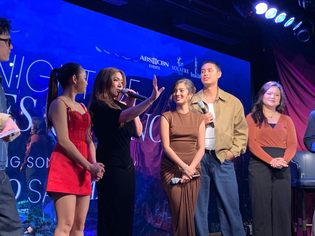 ABSCBNpr's tweet photo. That’s a wrap! Thank you so much for supporting a night of stories and songs feating songs by ‘Tayo Sa Wakas’ 🥹✨

#TayoSaWakas — a Cathy Garcia-Sampana film starring Donny Pangilinan and Belle Mariano.
Exclusively in cinemas May 27, 2026 https://t.co/o4bcwwO8tO