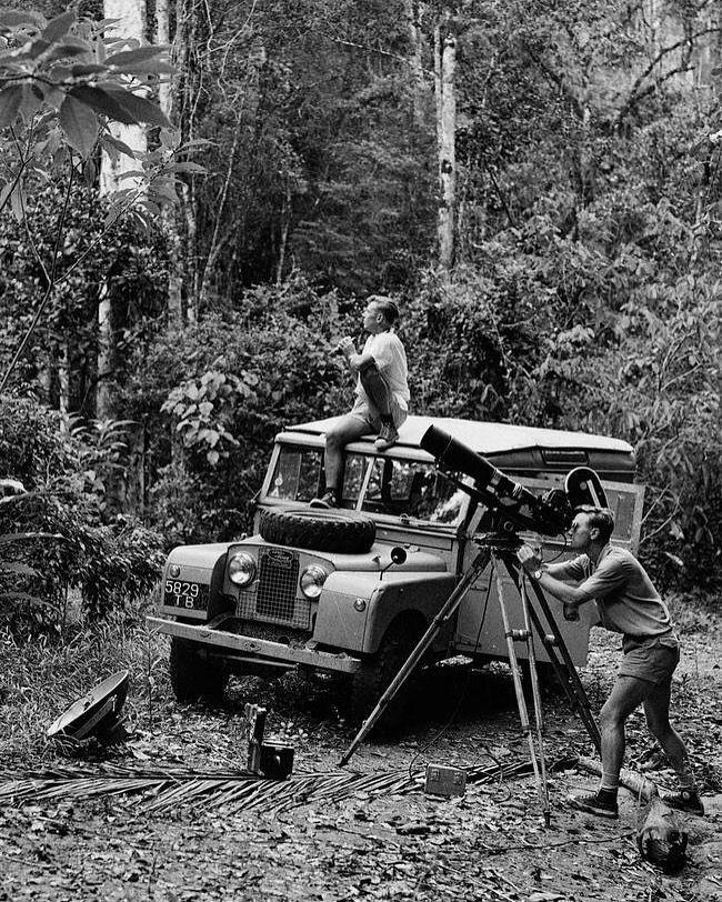 sniffpetrol's tweet photo. Happy 100th birthday to Sir David Attenborough. Many years ago we asked him to take part in some item about Land Rovers on Top Gear, reasoning he must have been in a lot of Land Rovers in a lot of remote places during his on-screen career... https://t.co/ROEp0v2JuT