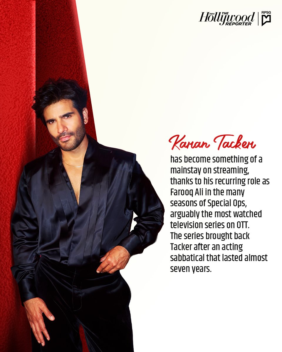 THRIndia_'s tweet photo. #KaranTacker has cemented his place as one of OTT's most reliable and compelling leads.
#THRIndia, in partnership with @OrmaxMedia, counts down the 10 stars - under 50, in alphabetical order - ruling Indian streaming in 2026, across standout performances & originals. https://t.co/l9hPYnDU4p