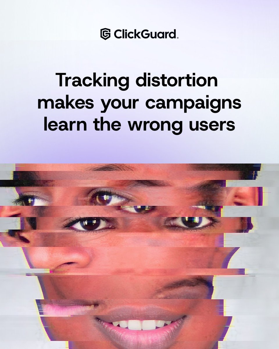 ClickGUARD's tweet photo. The ROAS keeps shifting and you keep blaming the algorithm.

But Smart Bidding doesn't guess.
It learns from your signals.

If those signals are broken, you don't have a bidding problem.
You have tracking distortion.

Fix the inputs. The algorithm will handle the rest. https://t.co/ttdSqAFMPG
