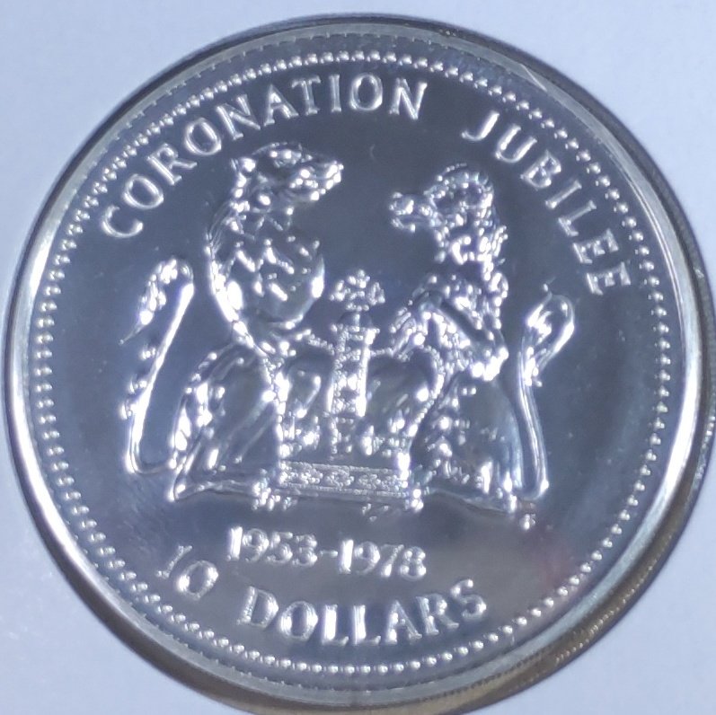 1978年クック諸島 エリザベス2世戴冠式25周年10ドル銀貨です