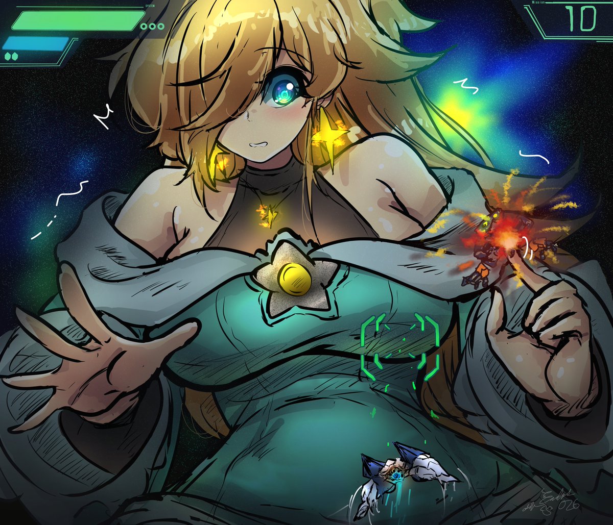 EmBeRNaGa's tweet photo. rkgk (2/55)

Rosalina ロゼッタ found herself in the wrong game...or even universe it seems. As a result it seems she's bigger than she's supposed to be...or what she should be...?

#巨大娘 #サイズフェチ #Giantess https://t.co/bW8bxmhkYt