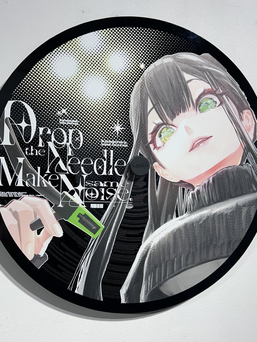 ポップアート 緑色背景 黒いキャラクター WANTED vol.5.5】 福岡は天神での開催おめでとうございます！ 私の作品