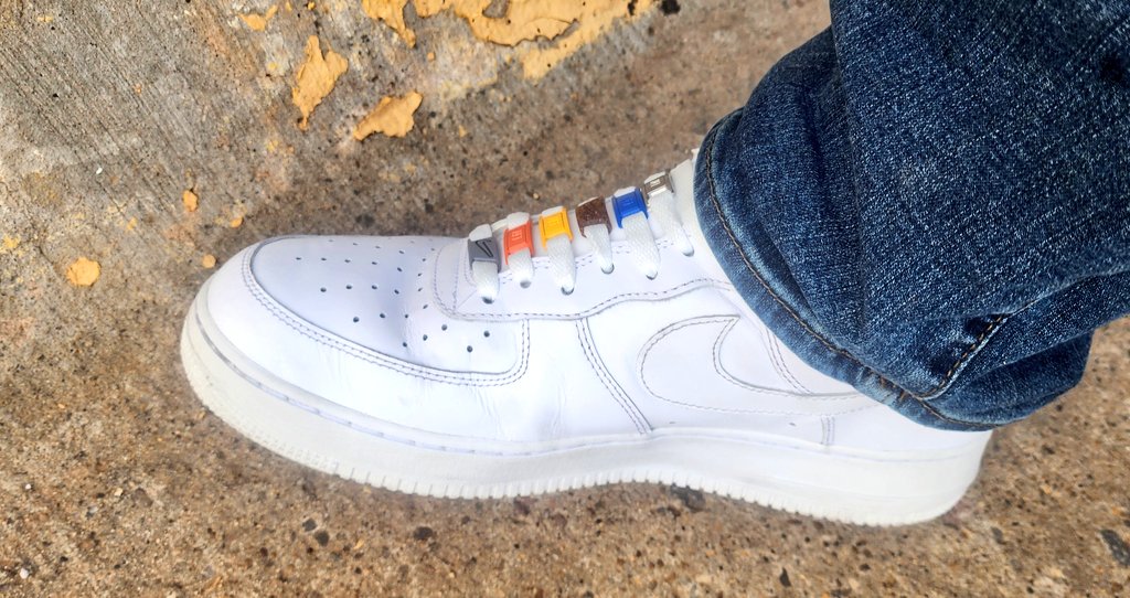 DesmonMDunn's tweet photo. You know my age because of thr number of AIr Forces I have, but I love them. Thats how I ended up with these Thanos pair. https://t.co/JAQBitbLbD