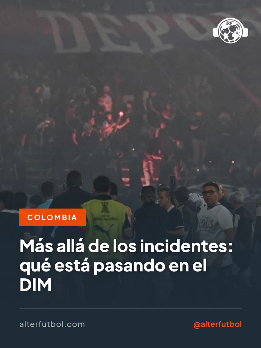 AlterFutbol's tweet photo. 🇨🇴 Los hinchas del DIM sabotearon su propio partido de Copa Libertadores contra Flamengo. El objetivo no era el rival, sino el dueño del club, Raúl Giraldo. Cómo se llegó a esta situación.

Mas info en la nota de @nahuelzn 🔗 https://t.co/XDmsoUBZnh https://t.co/HPzu8mUap7