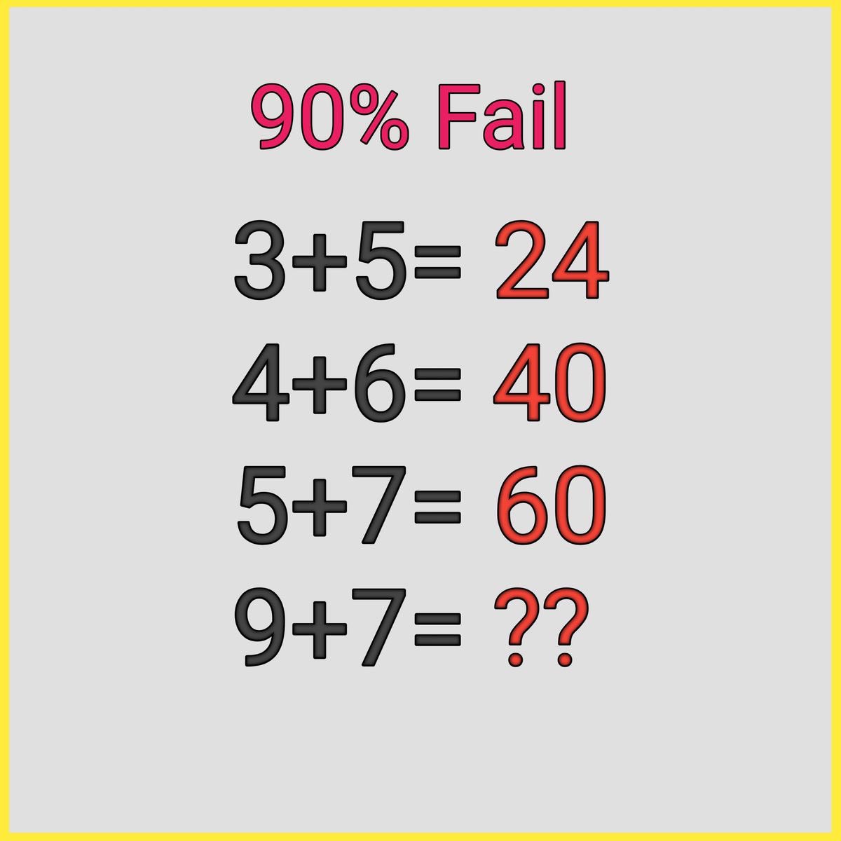 Most people rush and  get fail… don’t be one

What's your answer?