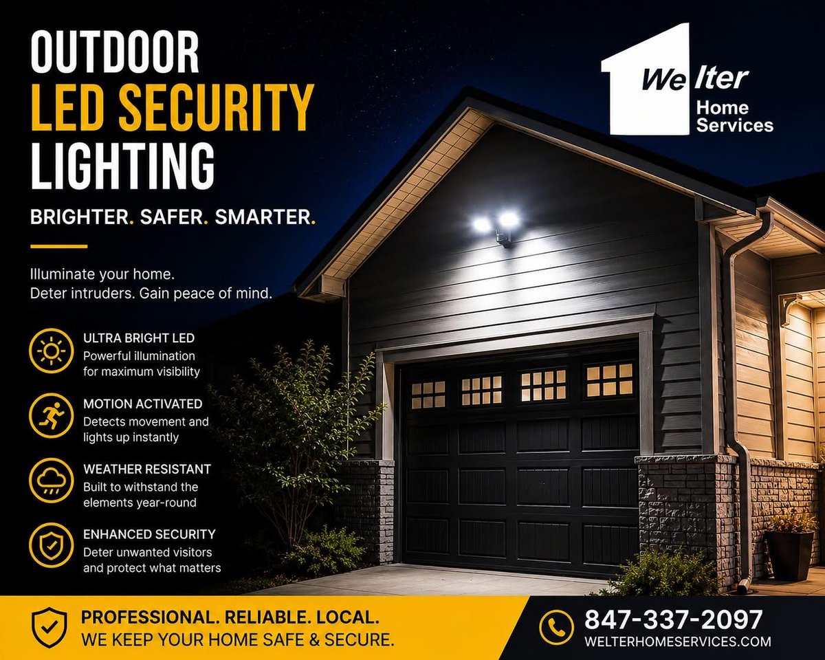 HandyWelter's tweet photo. It’s an unfortunate reality, but as the weather warms up, crime and break-ins tend to increase as well.
For the entire month of May 2026, we’re offering a FREE, no-obligation in-home consultation when you mention this ad!

📞 847-337-2097  💻info@welterhomeservices.com https://t.co/sh2pCqlyM5