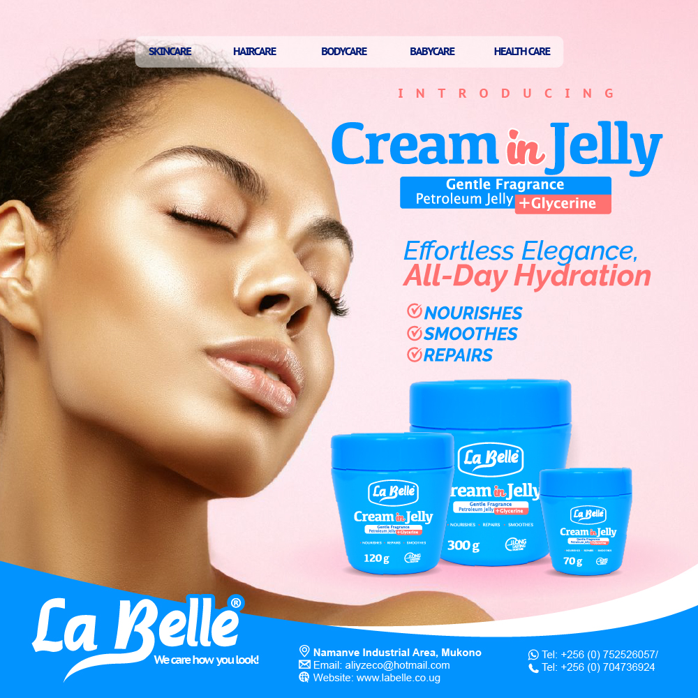 LabelleUganda's tweet photo. Indulge your skin with our luxurious Cream in Jelly that gives your skin long #LastingHydration and a silky-smooth feel of radiance all day long. For Orders; #CallOrWhatsapp:+256752526057/+256704736924. #skincare #skincaretips #skincaregoals https://t.co/i4AJp1aUt7