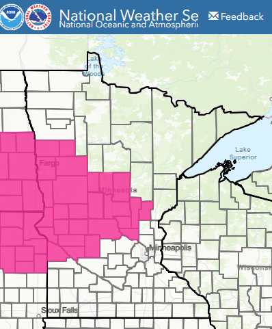 mnforestry's tweet photo. 🚩Red Flag warning in parts of central and NW today, as low humidity and high winds create high fire danger. Don't burn yard waste; campfires discouraged; be careful with outdoor activities that cause heat or sparks. See fire danger and restrictions  at https://t.co/gXYJ4UkN1H https://t.co/pgVDTmg9sW