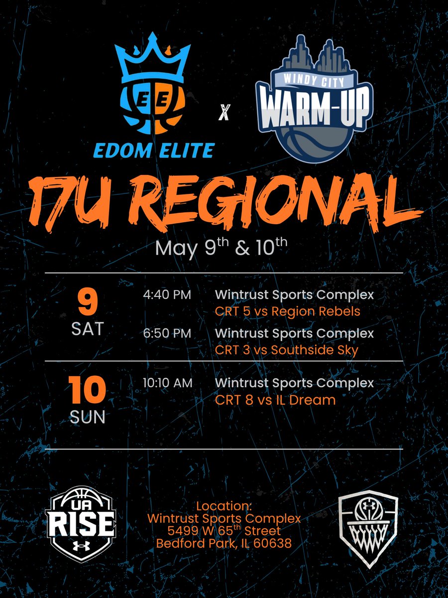 EdomElite's tweet photo. 🚨Schedules are out for our Regional teams Windy City WarmUp🚨‼️
@Meghanwhitney30 @jamiahplay93935 https://t.co/7266GmzJ7j