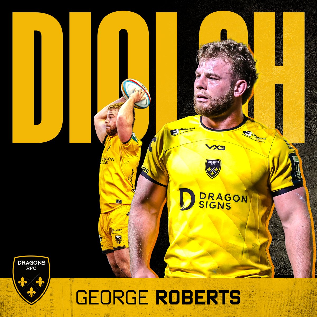 dragonsrfc's tweet photo. π πππ’πππ πππ’π₯ππ | Hooker George Roberts joined the club in December and played a key role in the wins against Connacht, Scarlets and Newcastle.
We thank George for his time at the club and wish him all the best in the future. β€οΈ
#WeAreGwentRugby #AlwaysADragon https://t.co/fkKLwOUnwV