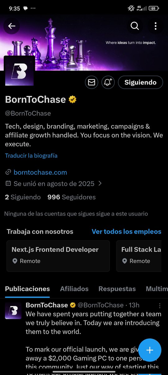 DaskThier's tweet photo. @BornToChase Huge congratulations on the official launch, @BornToChase! https://t.co/dNsRq8zXnq