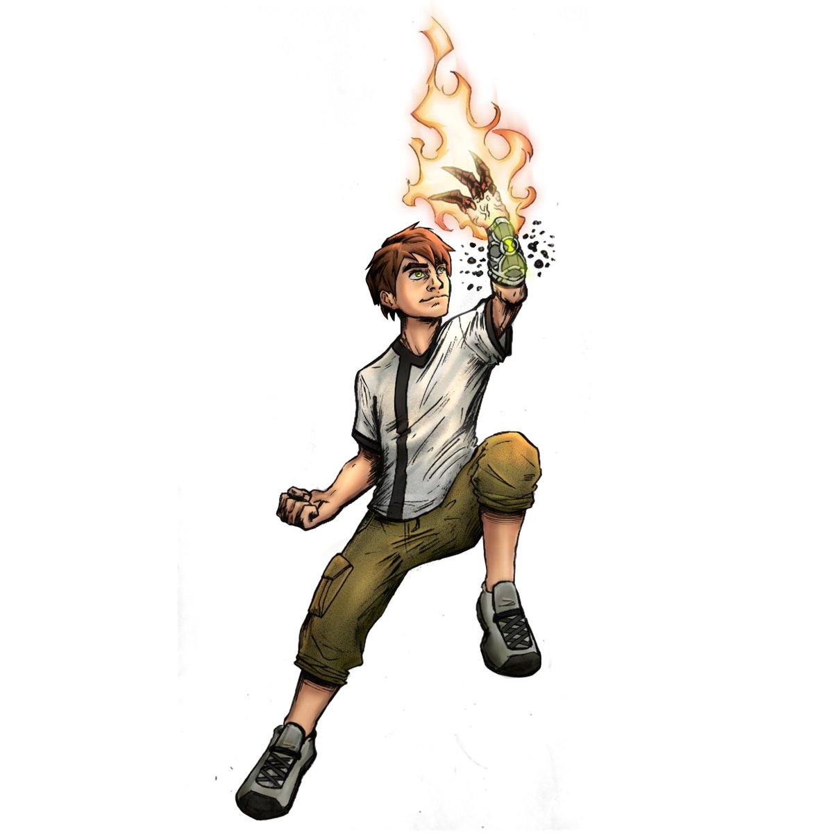 tlmsan14552's tweet photo. رسمة قمت بها الاسبوع الماضي لـben 10 comic by dynamite 

ارسم على الورق ثم انتقل لclip studio paint لألونها
.
.
.

#ben10 #ben10classic #comics #art #cartoonnetwork #ben10dynamite https://t.co/JCqJjoUDvD