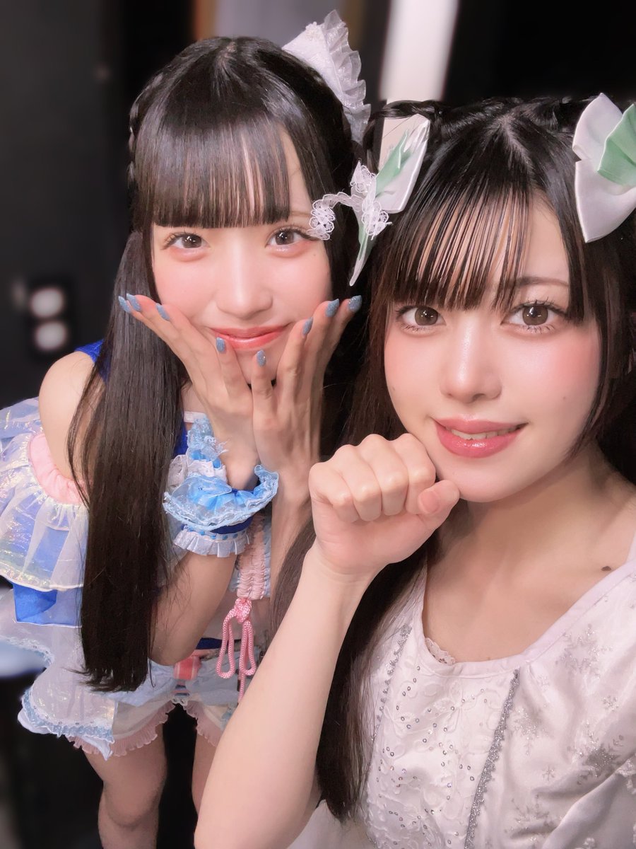 もえにゃんさんとラストジュエガ定期Ꮚo̴̶̷᷄ ·̫💓 楽屋でも滑舌の練習