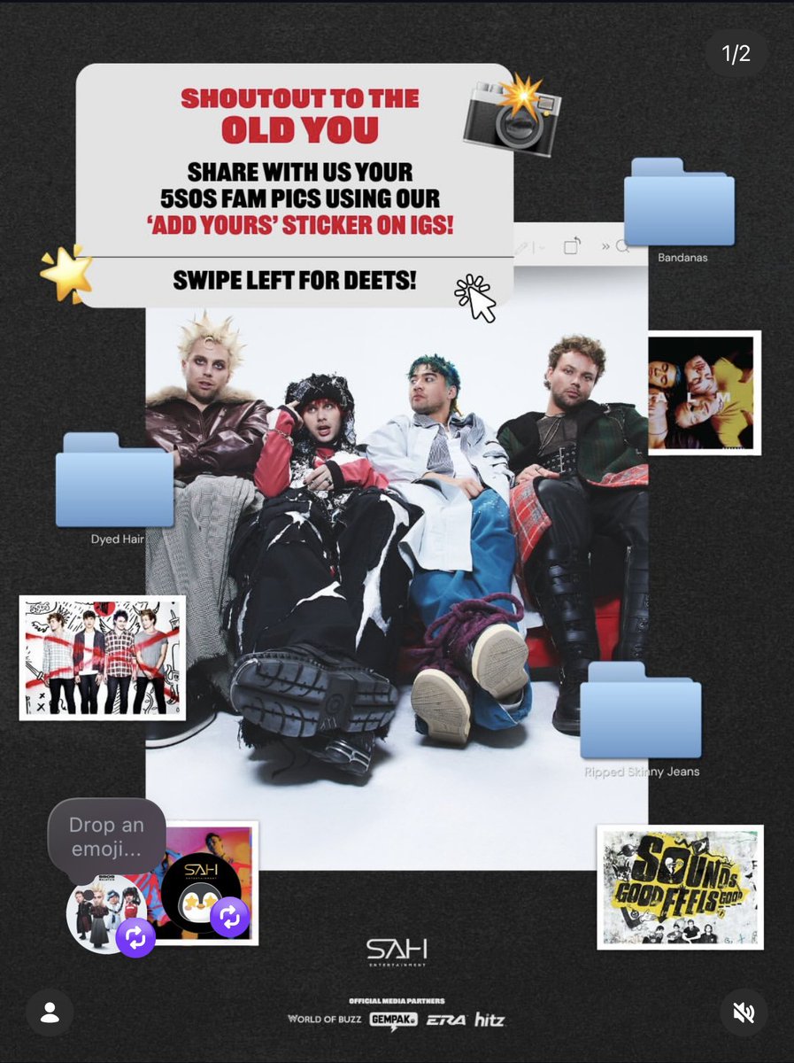 5SOSFamMsia's tweet photo. Spread the word, 5SOS FAM Malaysia!

Let's relive some good old times together bcs we would love to see them 😍

Refer to the deets below 👇 https://t.co/NzcFhgFGe1