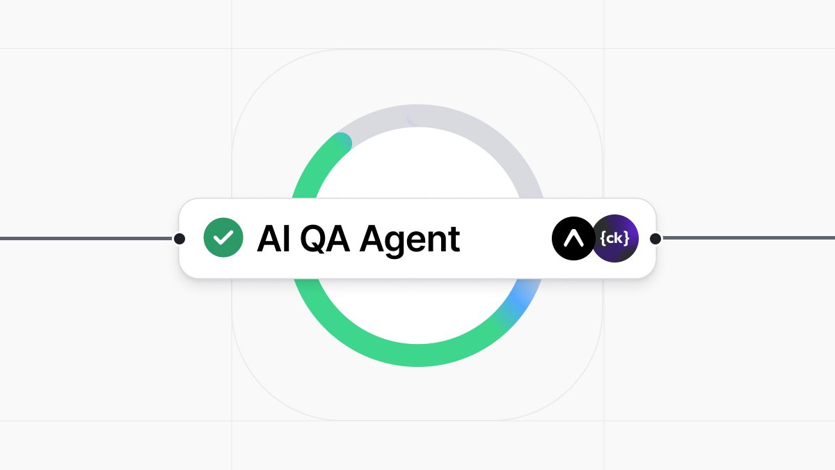 expo's tweet photo. Build a mobile QA agent for your Expo app in minutes.

Our CICD Workflows already give you build reuse, Android + iOS runners, and PR comments. 

Just add a small Node agent and every PR gets UI checks + screenshots posted right under it.

No giant testing platform required. Blog below ↓