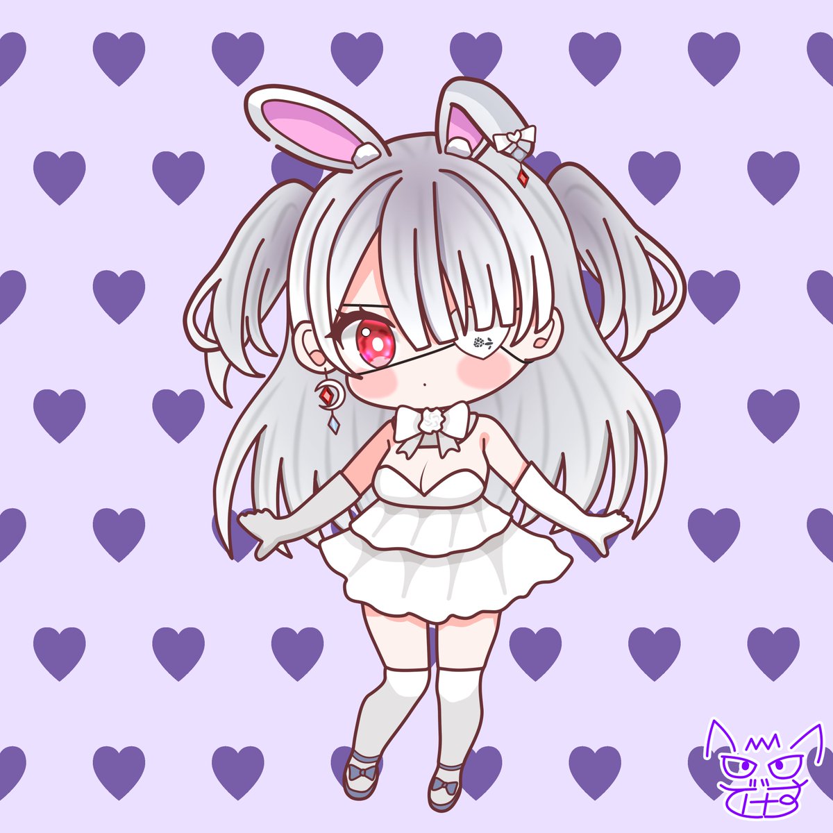 迷子の白うさぎ まだ名前もわからない小さな白うさぎさん