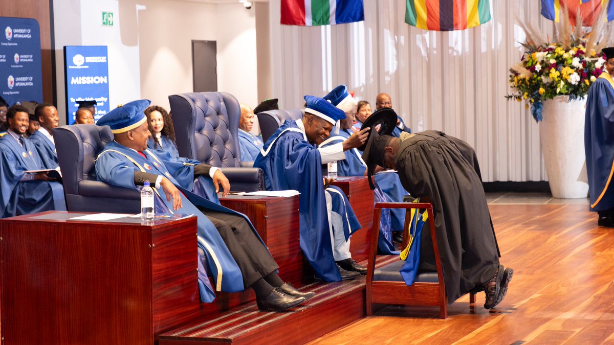 UniMpumalanga's tweet photo. UMP Graduation Ceremony | Session 7 🎓

08 May 2026, marks a historic milestone for the University of Mpumalanga as the first cohort of LLB students graduate. ⚖️

Congratulations 🎉

#UMPGraduation2026 #ClassOf2026 https://t.co/xgnBXRvCi4