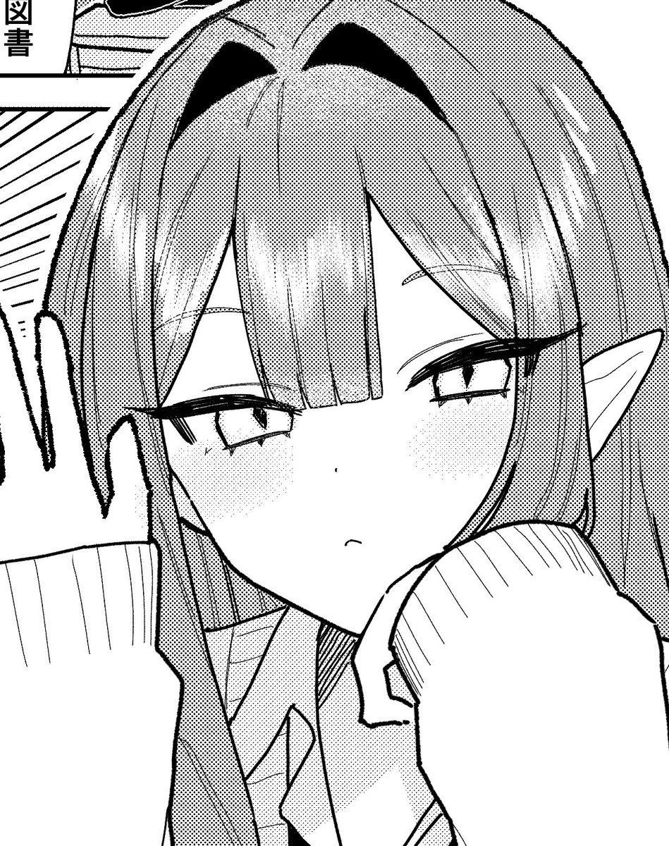 katashiro__'s tweet photo. 皆がやりたがらない図書委員に立候補したらトリ子さんと一緒になって、こんなかわいい子と⁉️でも本とか読むイメージないし仕事押し付けられるんかな…と思っていたら、めちゃくちゃ真面目に委員会の仕事してくれるし一緒に本の話とかもしてくれる‼️こんなトリ子さんを知っているのは俺だけ‼️というモブ https://t.co/VeiHwgC26U