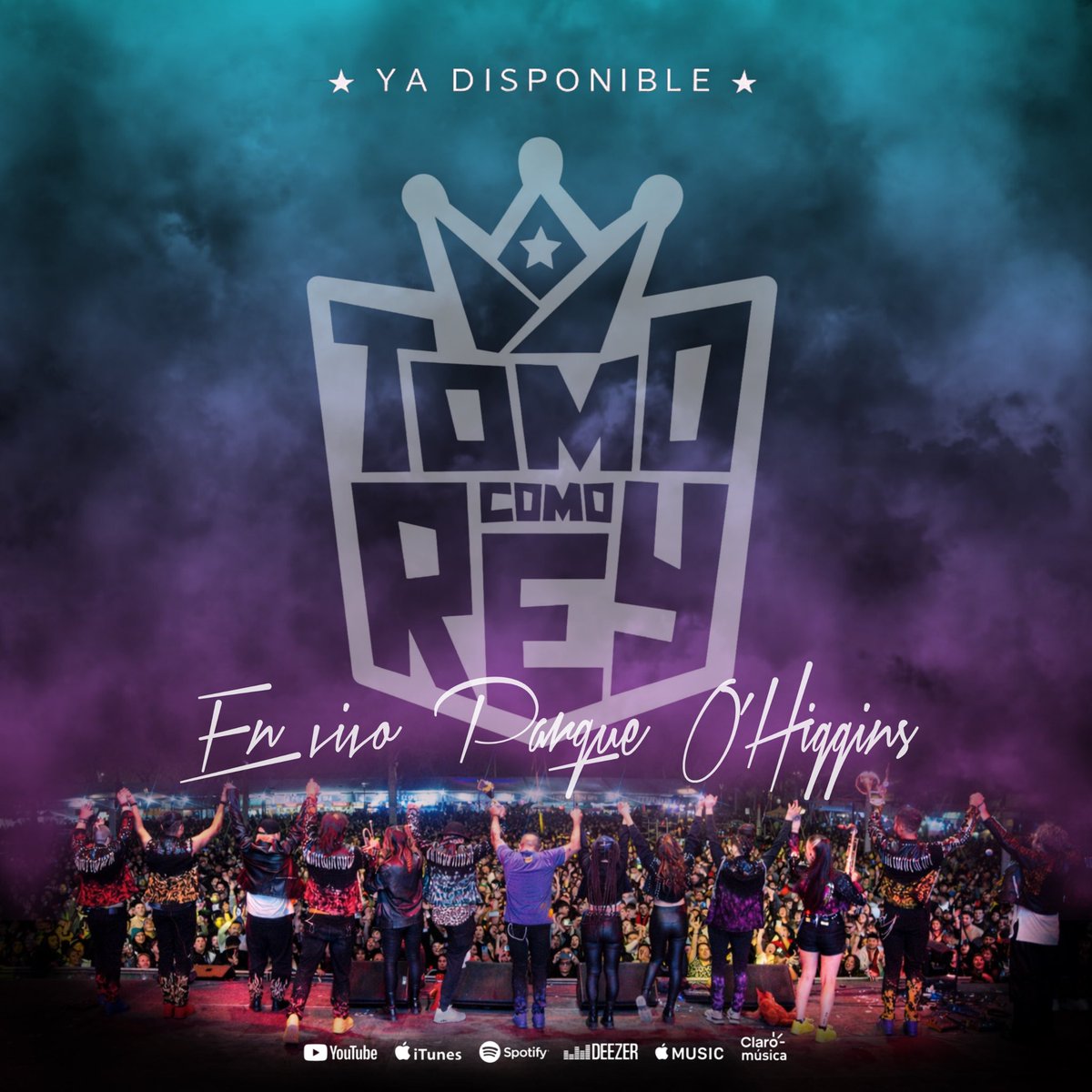 tomocomorey's tweet photo. ¡Atención fiesteros! 📣 Ya disponible "En Vivo Parque O'Higgins", el nuevo registro discográfico de @tomocomorey. 💿🔥
Toda la potencia de la banda más prendida de Chile en un solo álbum. ¡A bailar se ha dicho! 🕺💃 https://t.co/Wf3Y5Httwh
#NuevoLanzamiento #TomoComoRey #MusicaChilena