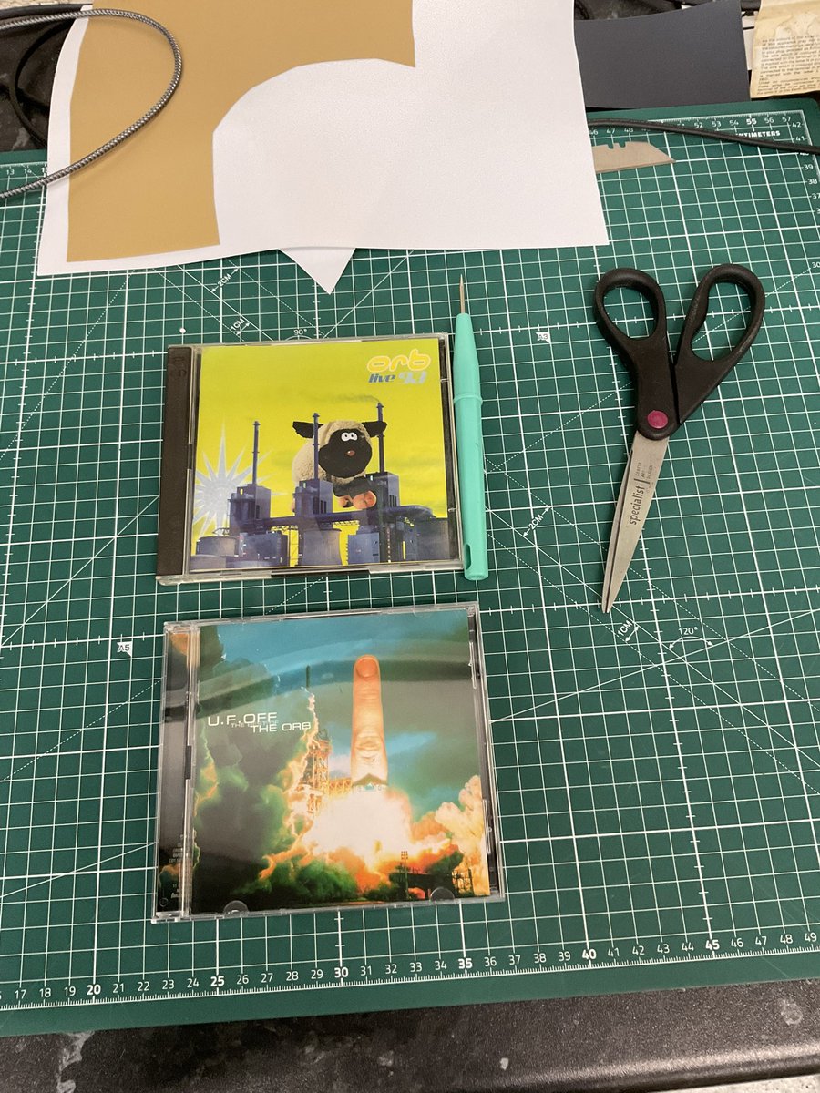 gibbo1012's tweet photo. This afternoon whilst making shirts I shall be mainly listening to The Orb 👌👌👌 #theorb https://t.co/bX0p6lISXb