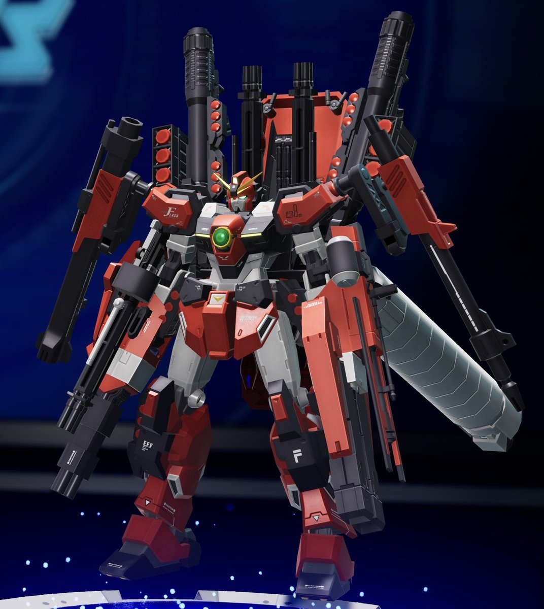 BlueLapis9901's tweet photo. #ガンダムX30周年

ガンダムレオパルドフルアームズ

レオパルドデストロイの強化機体をイメージして作成しました。
ツインビームシリンダーは大型のツインビームアームズとなり3連装ビームガトリングと2連装ビームキャノンで構成されています。

#ガンダムブレイカー4 
#ガンブレ4 https://t.co/1egPo4EJ02