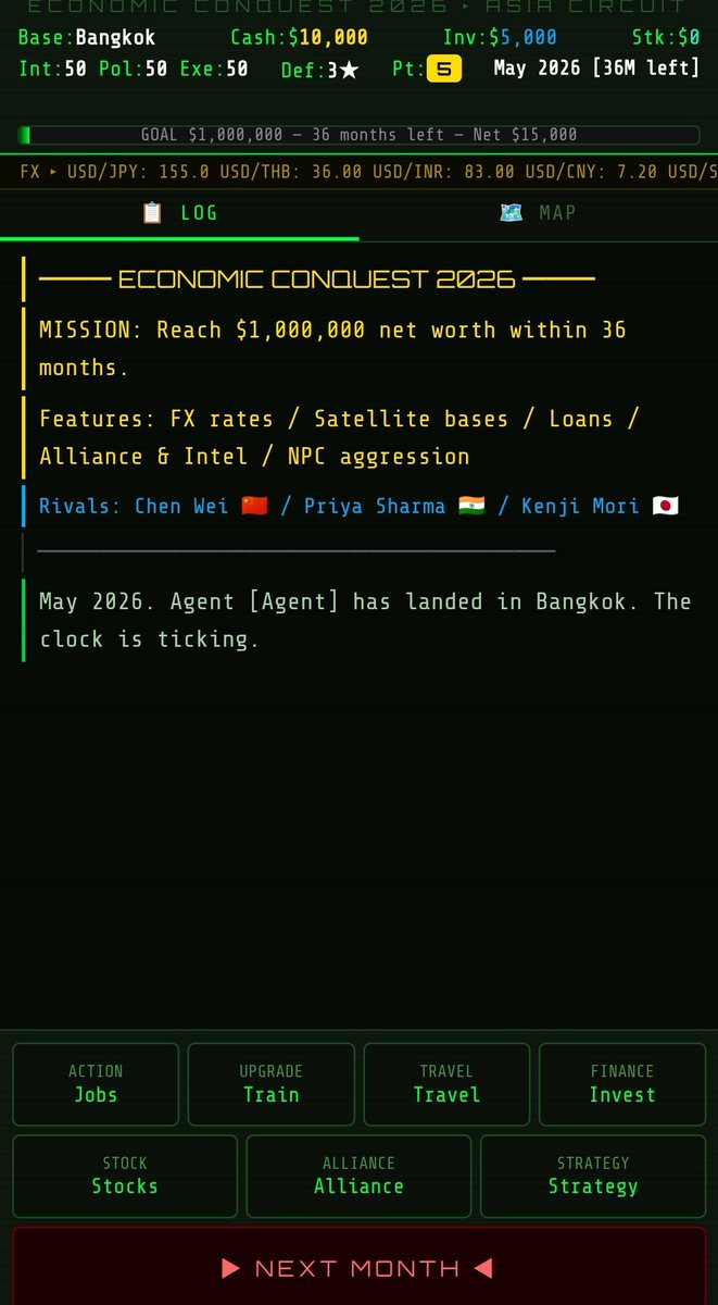 RGate7844's tweet photo. Please play and give us your feedback.
https://t.co/dwKxDBdItV

#Web3　#CryptoGaming　#StrategyGame　#IndieGame　#EconomicWarfare #DigitalEconomy　#GeoPolitics https://t.co/eIRaq2RACe