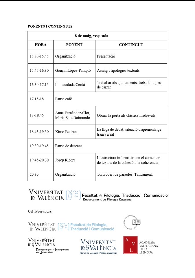 Departament de Filologia Catalana UV tweet media