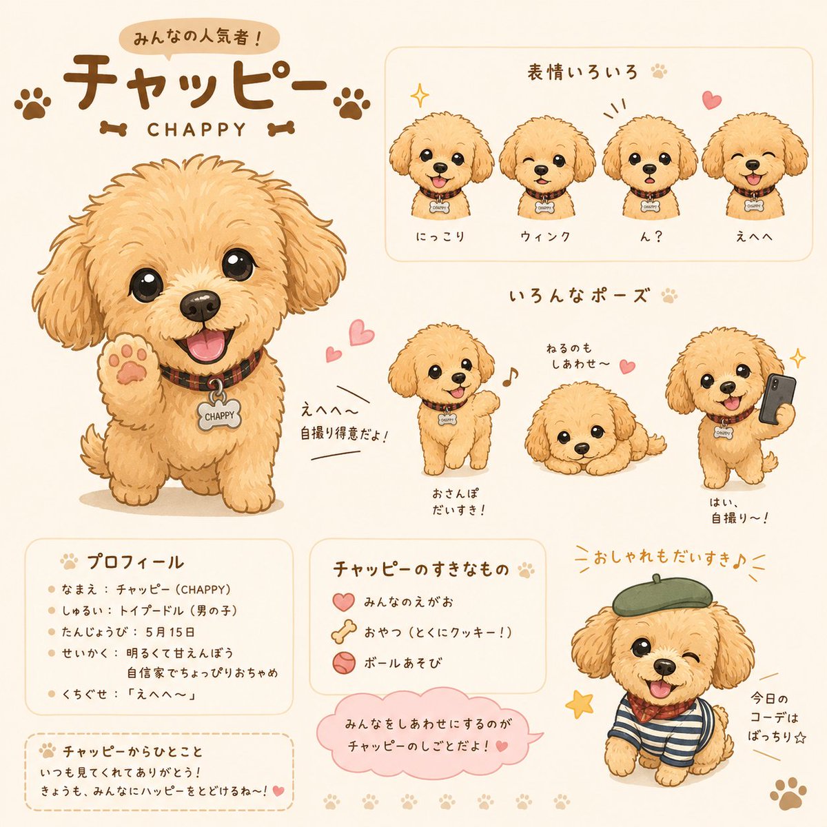 ねぇだいくん うちのチャッピーさんは 可愛い男の子だったよ！