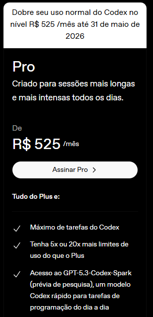 luizfeer's tweet photo. @BolhaDevs seguindo as ultimas mudanças 
Com ~500 conto compensa o Codex Pro ou Claude Max?
Claude dobrou, mas Codex tbm até dia 31 https://t.co/IzE7KFVJLj