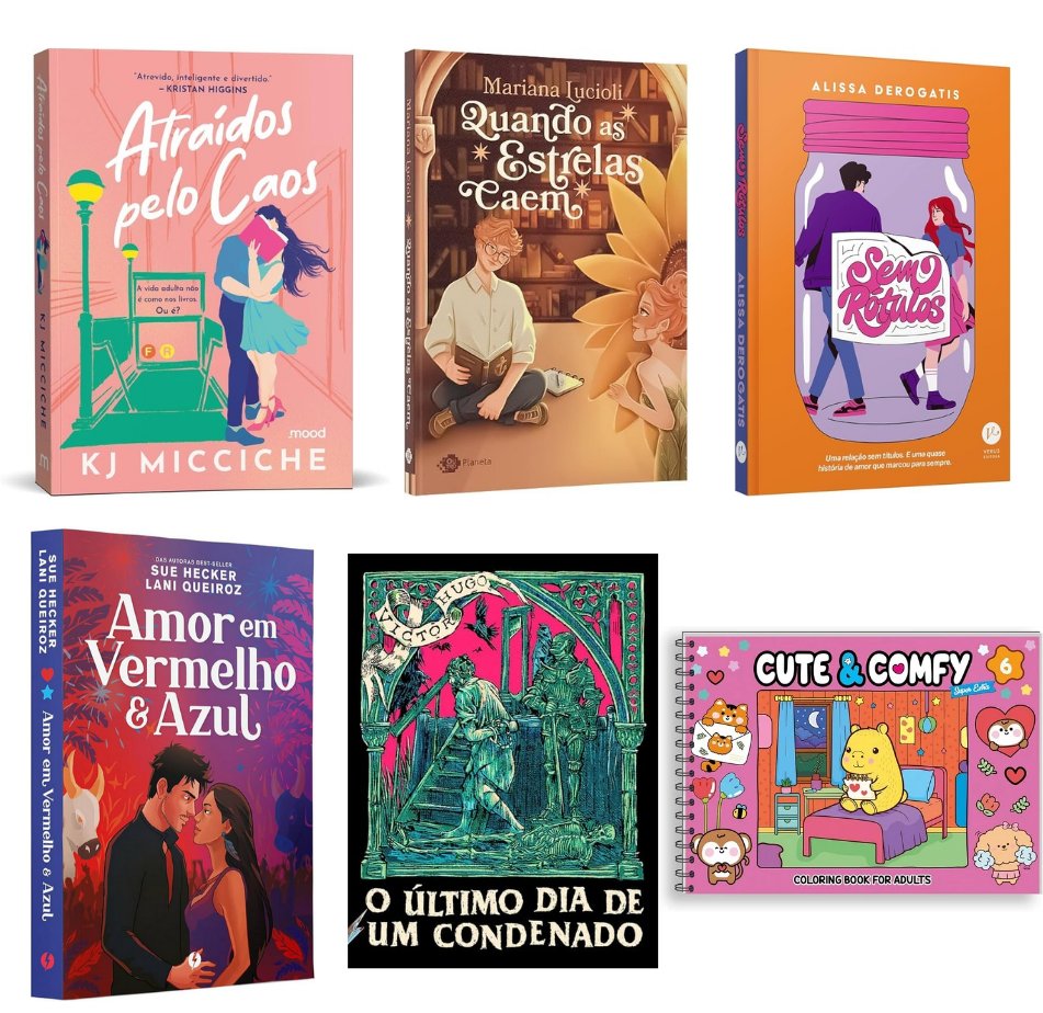 🔥 Ofertas disponíveis 

📚 O Último Dia de um Condenado R$18,67
➡️ amzlink.to/az0z6a1LL5KjE

📚 Amor em Vermelho e Azul R$20,69
➡️ amzlink.to/az0N0XMBvk5dF

📚 Sem Rótulos R$24,52
➡️ amzlink.to/az0eSaYbpcqq7

📚 Quando as Estrelas Caem R$26,98
➡️ amzlink.to/az0Twvz9C9k7a

📚
