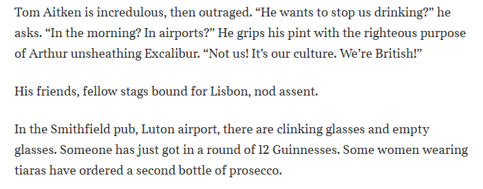 whippletom's tweet photo. This blessed plot. This realm. This England

I went to Luton airport at 5am for some drinking. https://t.co/HaZ2NrpI67