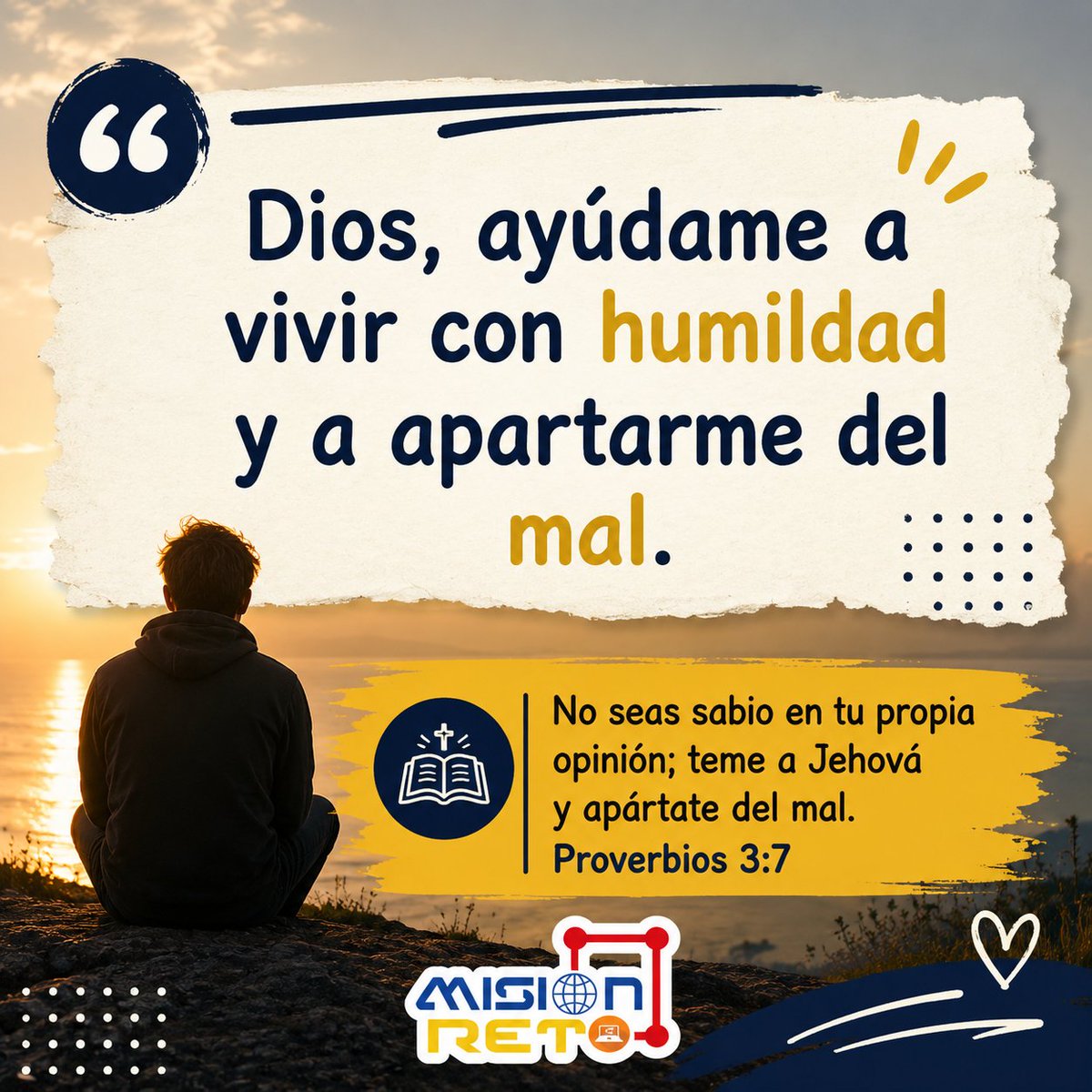 MisionReto's tweet photo. La humildad abre puertas; el orgullo las cierra. Elige bien hoy.
 #Humildad #Sabiduría #VidaCristiana #Reflexión #MisionReto https://t.co/xDAOYJg7CD