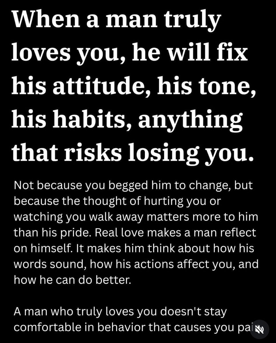 When a man truly loves...